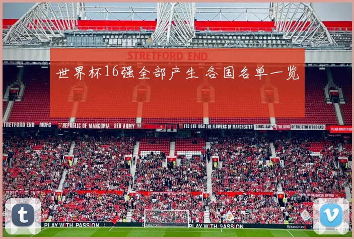 世界杯16强全部产生 各国名单一览